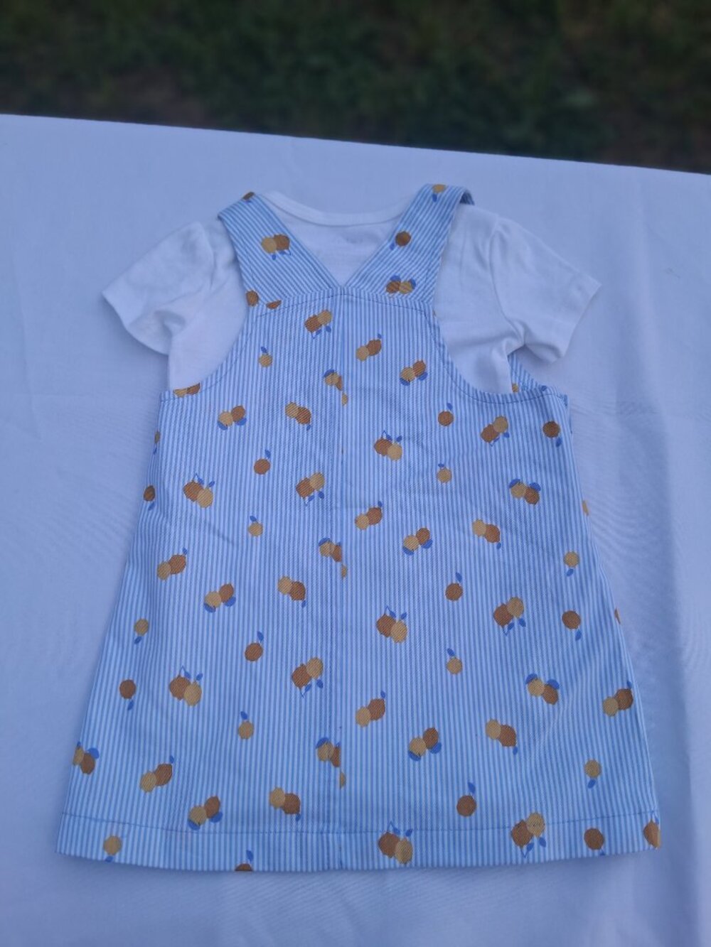 Carter's 2-Piece Cherry Print Dress Set Size 18M NWT Minor Defect - Picture 5 of 11